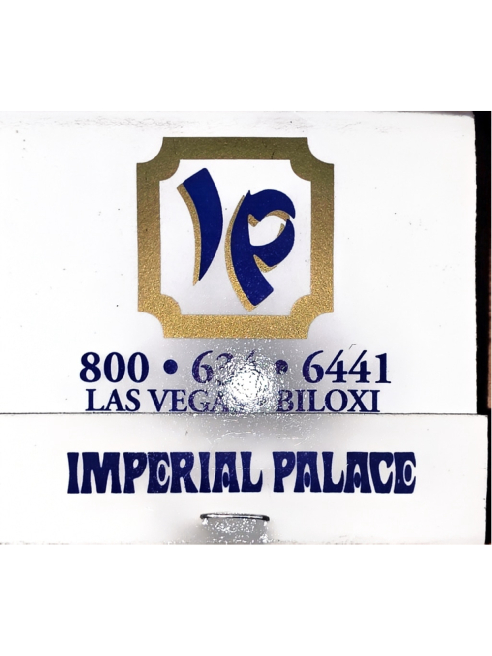 Vintage Imperial Palace Casino Las Vegas Biloxi Matchbook Unused Unstruck